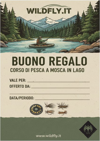 Buono regalo per un corso di pesca lago